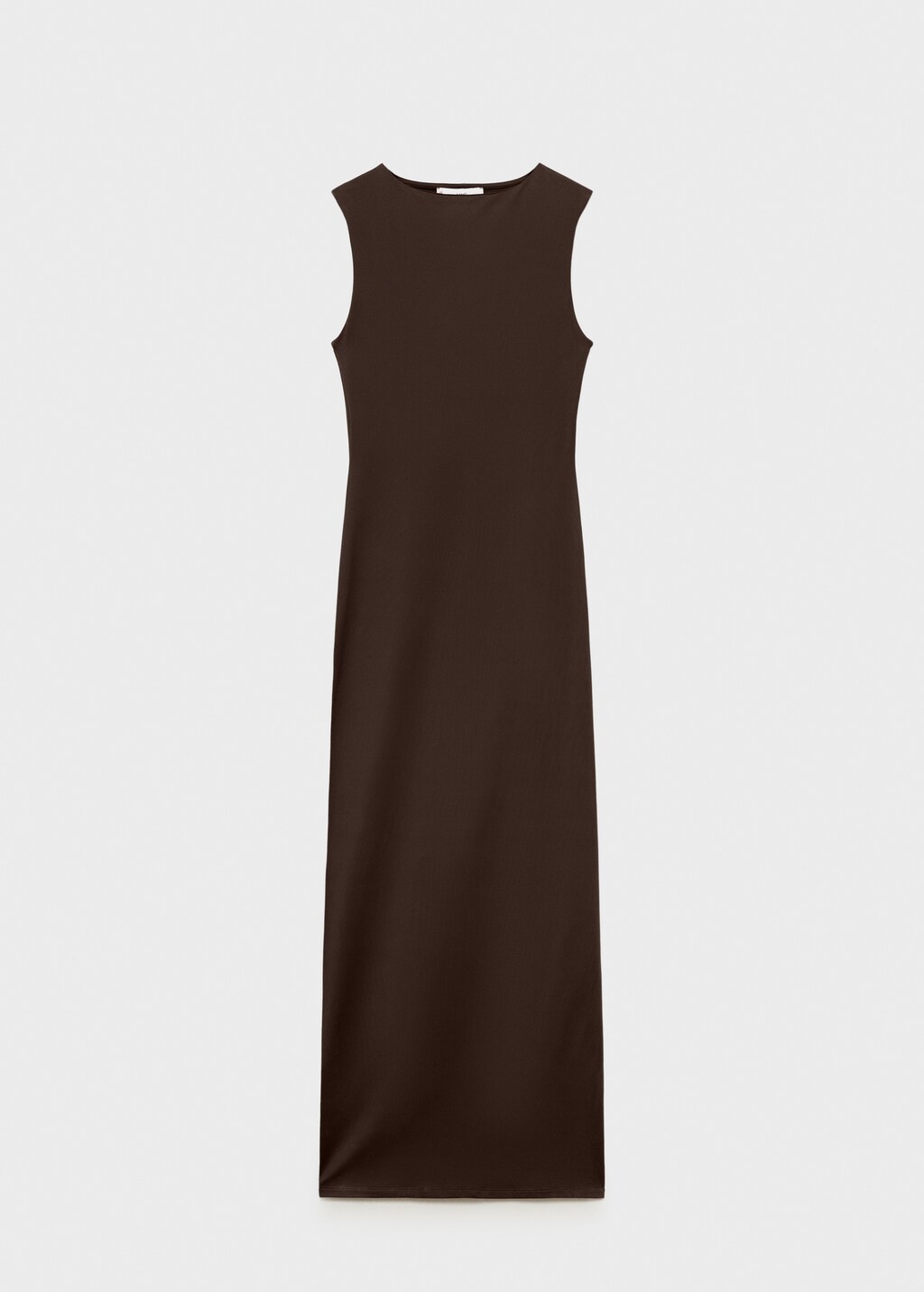 Long dress with back opening - Black