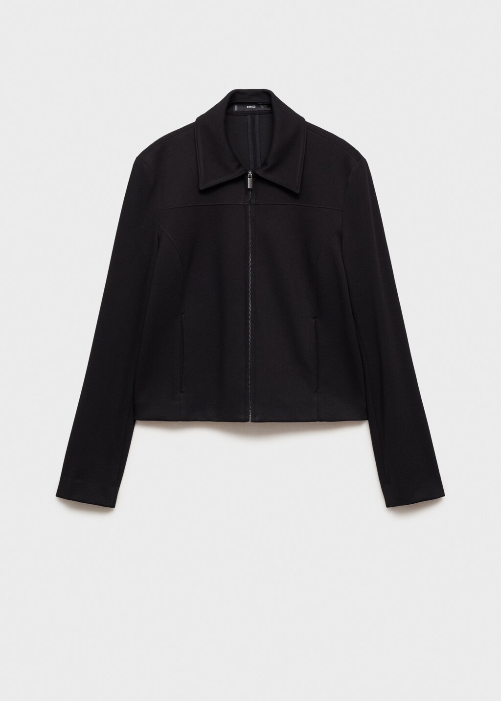 Zipper fitted jacket - Black