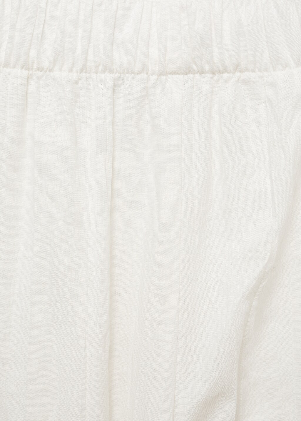 Linen-blend culotte suit trousers - White