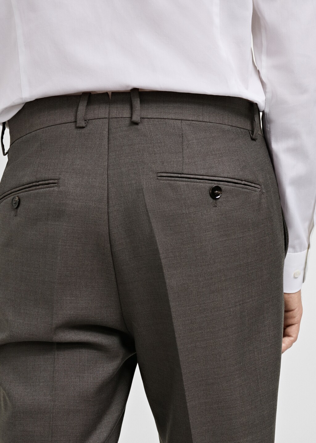 Venice 100% virgin wool suit trousers - Grey