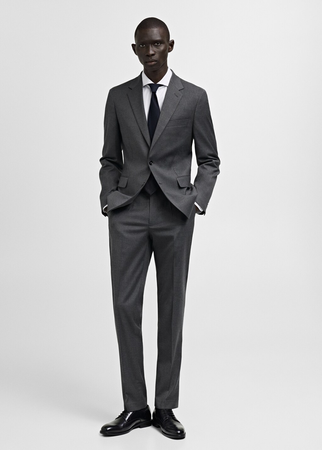 Milan slim-fit suit jacket - Dark Navy