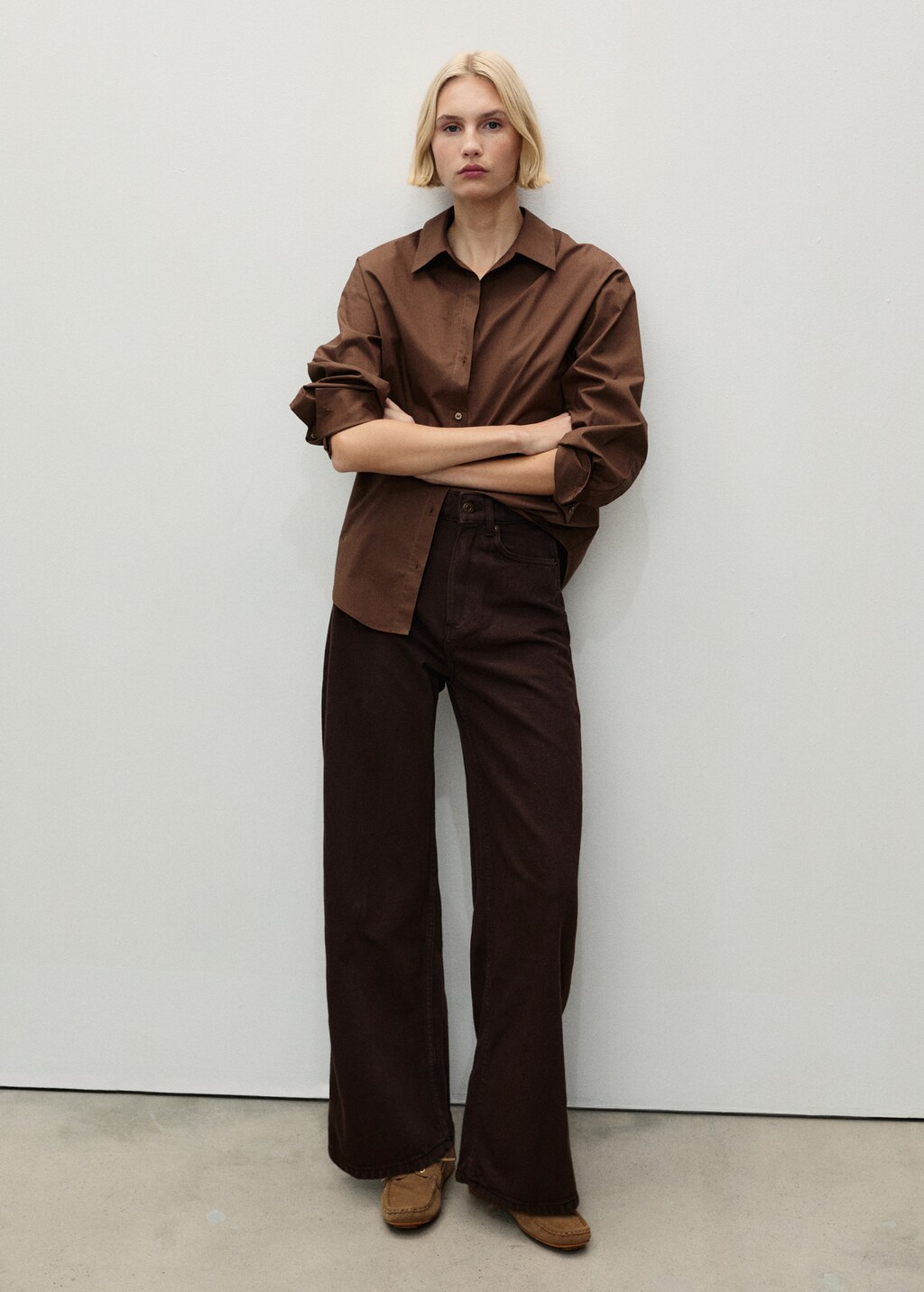 High-rise balloon jeans - Medium Blue