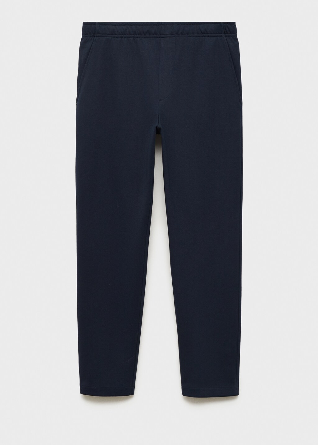 Cotton joggers with elastic waist - Chocolate