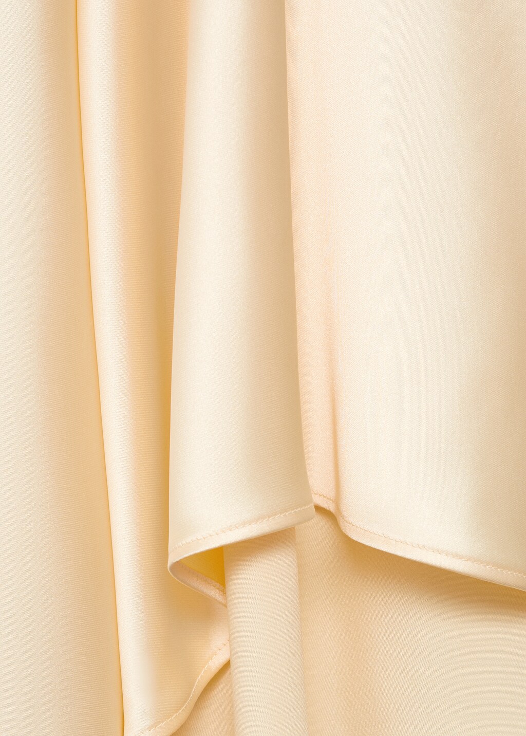 V-neck dress with flared sleeves - Gold