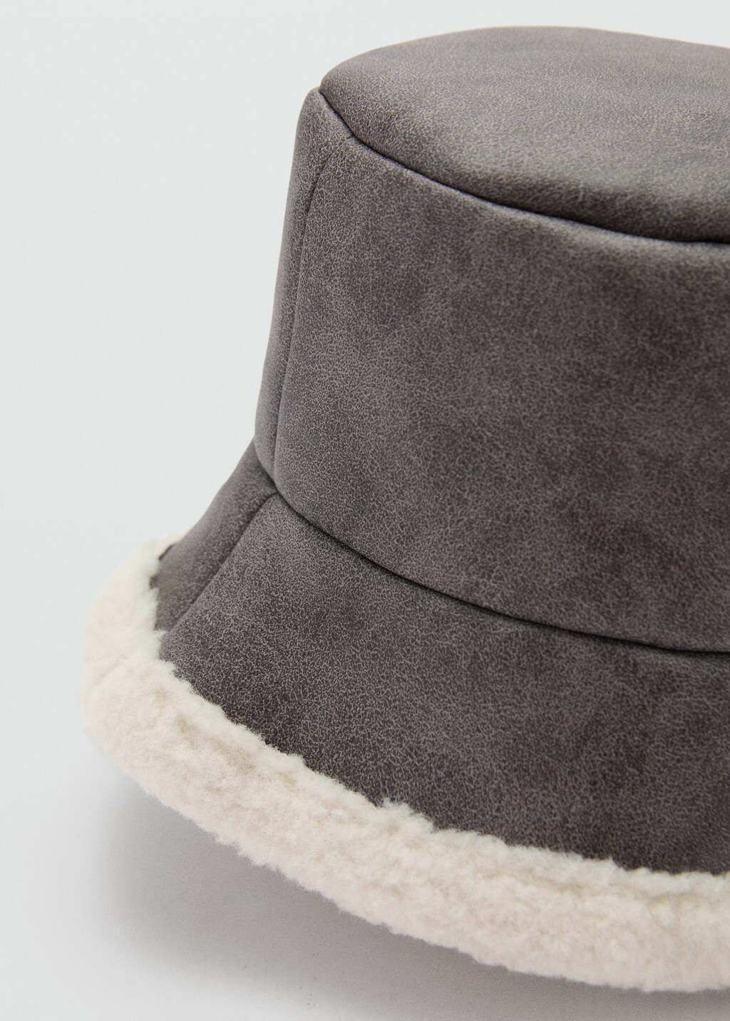 Shearling bucket hat - Brown