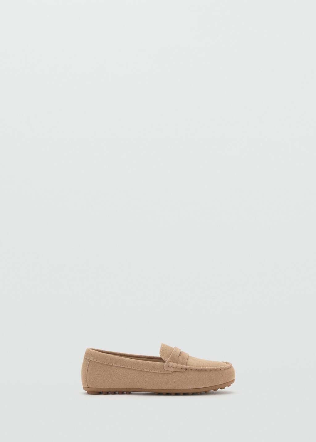 Suede penny loafers - Sand