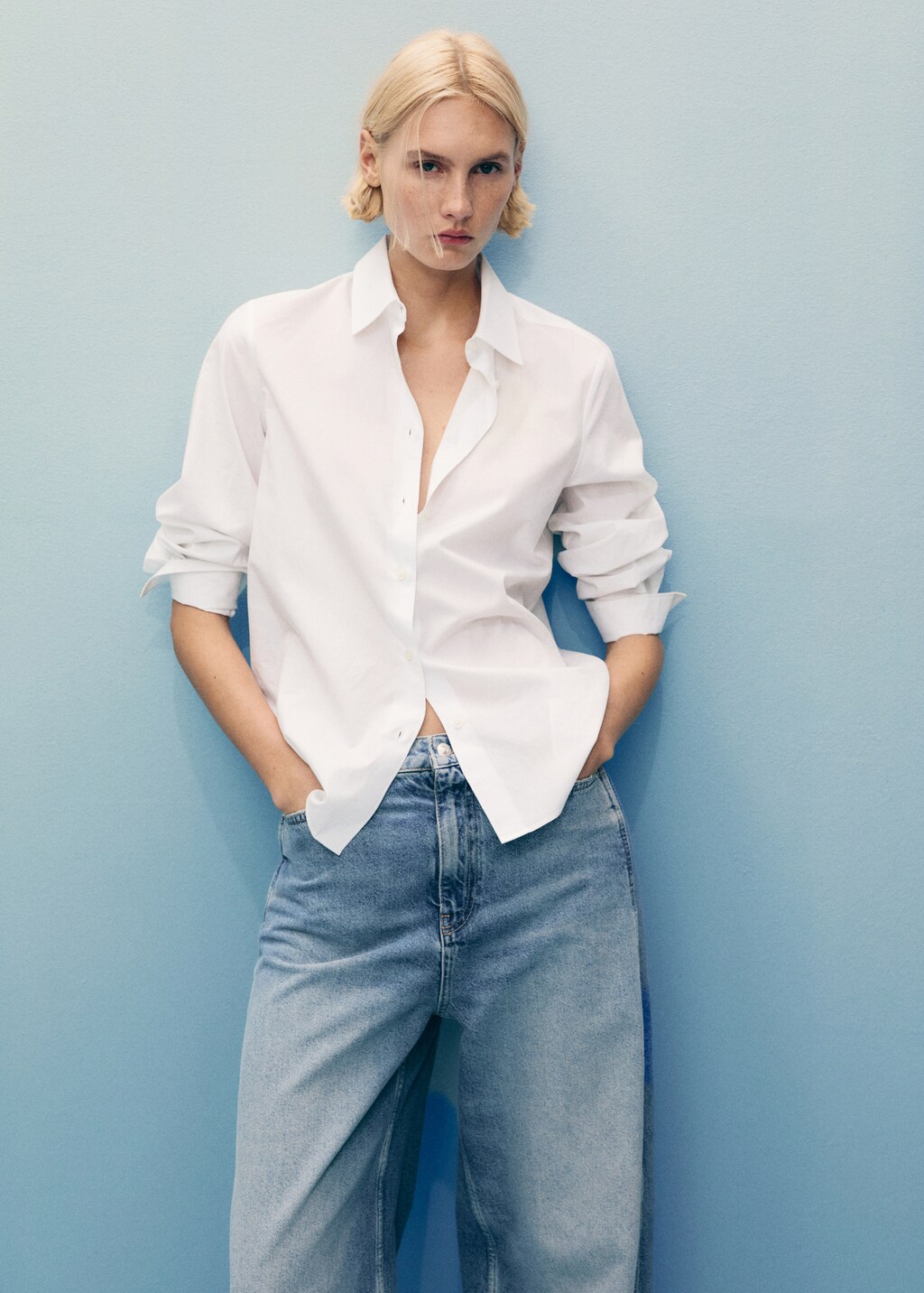 High-rise balloon jeans - Off White