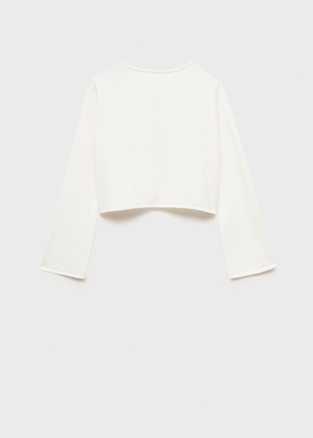 Fine-knit cotton cardigan - Pale Pink