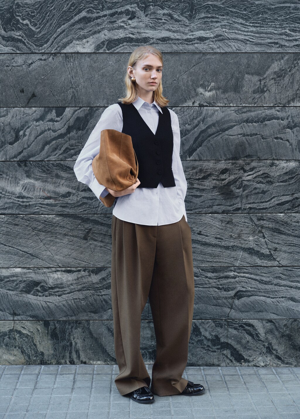 Suit waistcoat with buttons - Red