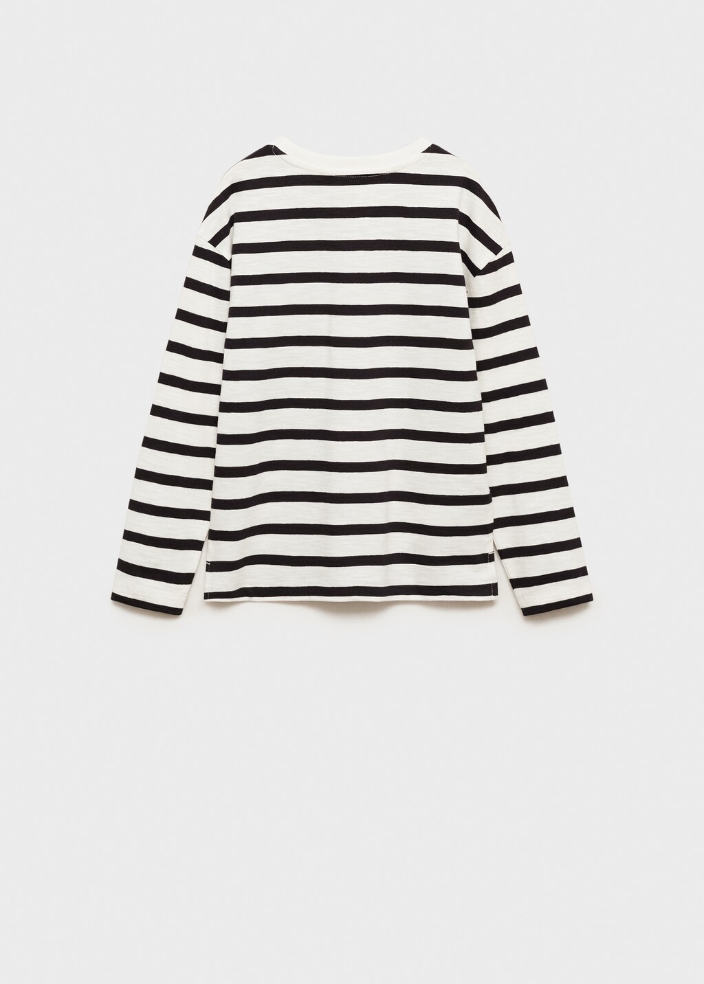 Striped long sleeves t-shirt - Black