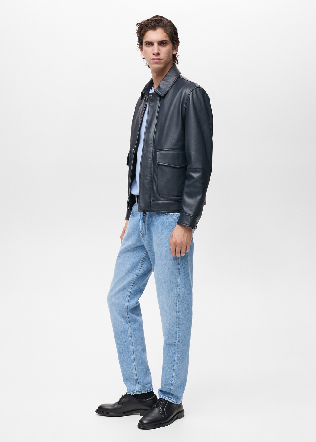 Tapered-fit jeans - Medium Blue