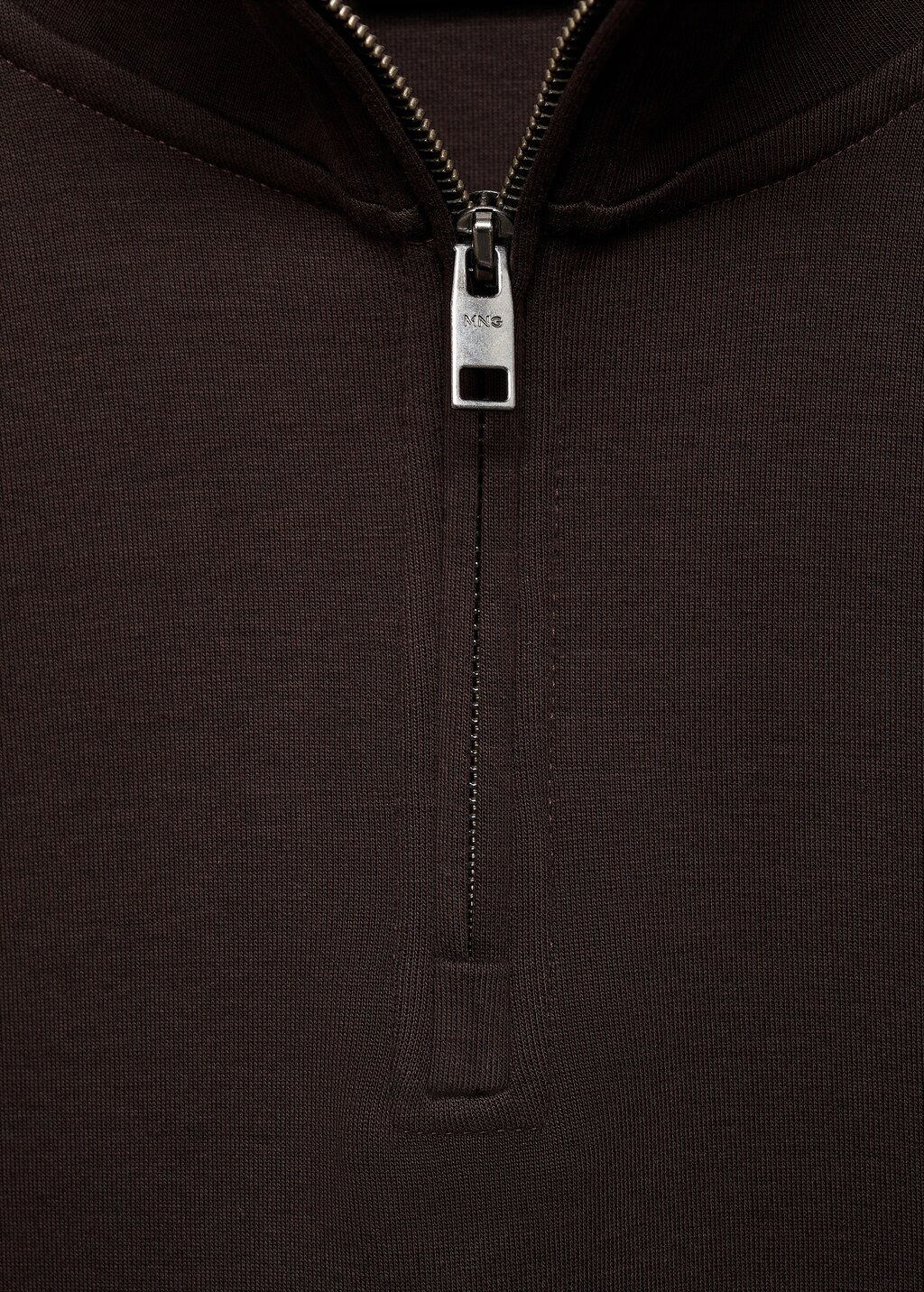 Regular-fit cotton sweatshirt with zip - Ice Grey