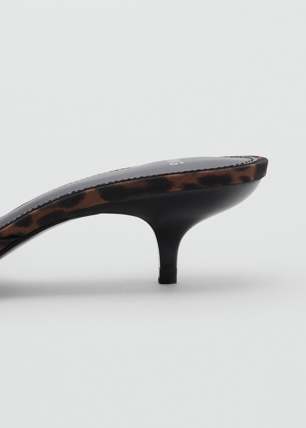 Leopard-print kitten-heel sandals - Brown