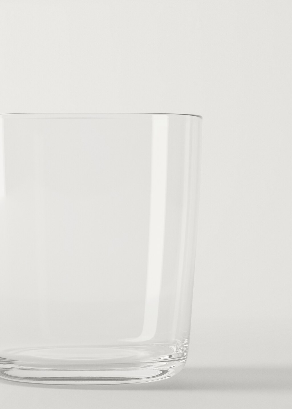 Plain glass tumbler - Ice Grey