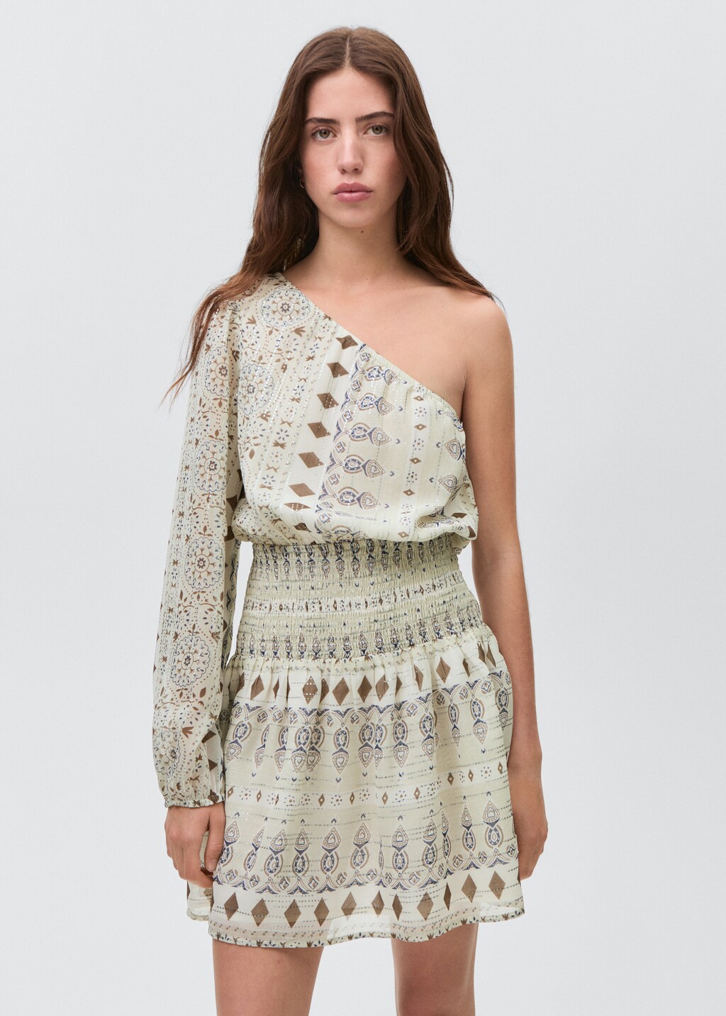 Short asymmetrical dress - Mint Green