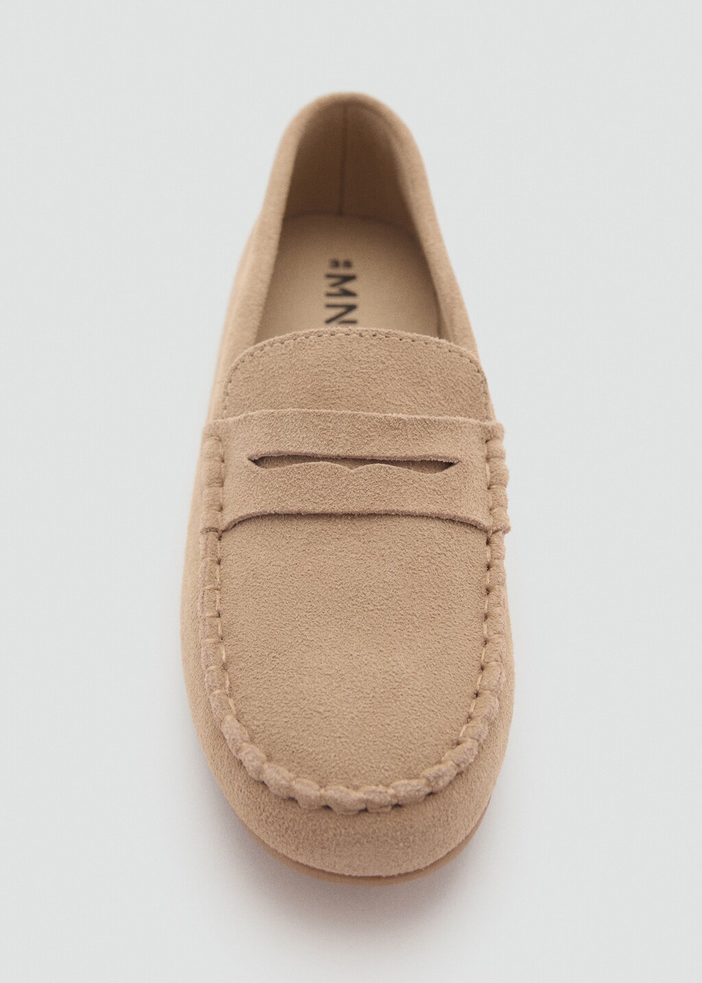 Suede penny loafers - Sand
