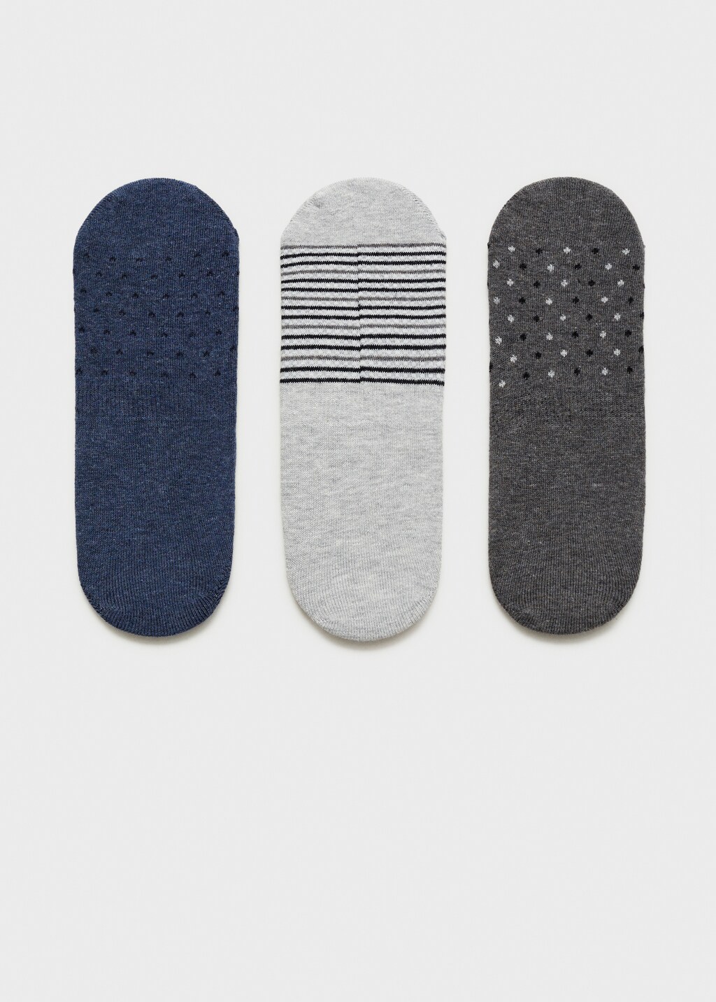 3 pack mixed socks - Grey