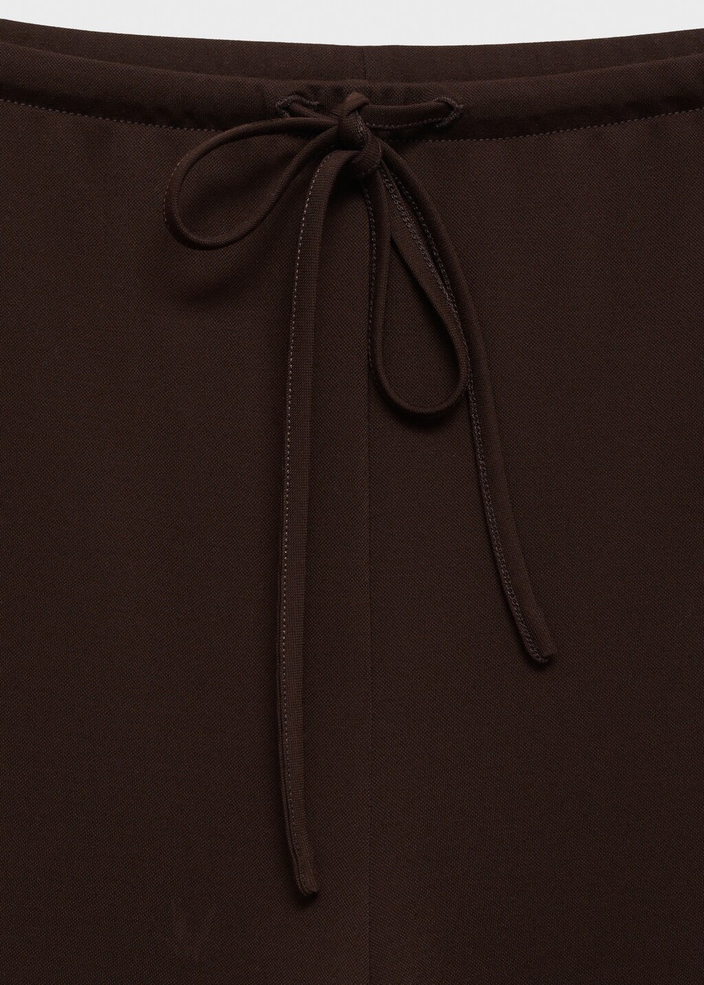 Wideleg trousers with elastic waist - Sand