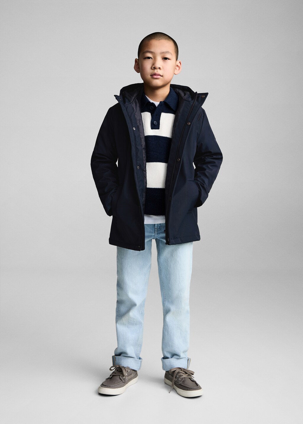 Waterproof padded parka - Dark Navy