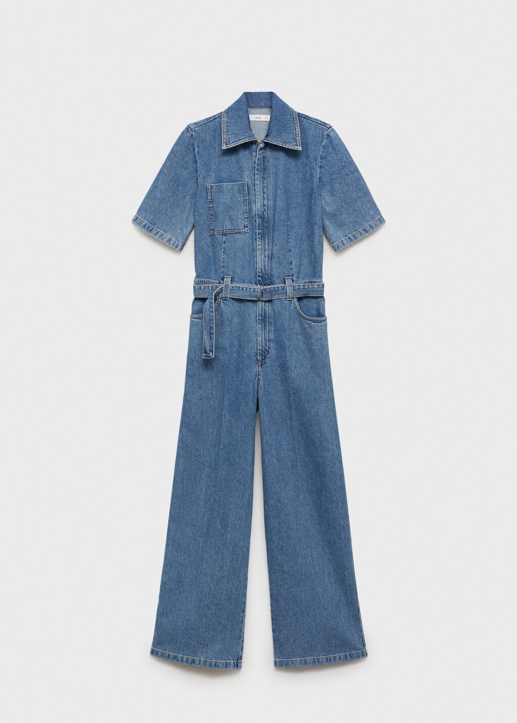 Denim jumpsuit belt - Medium Blue