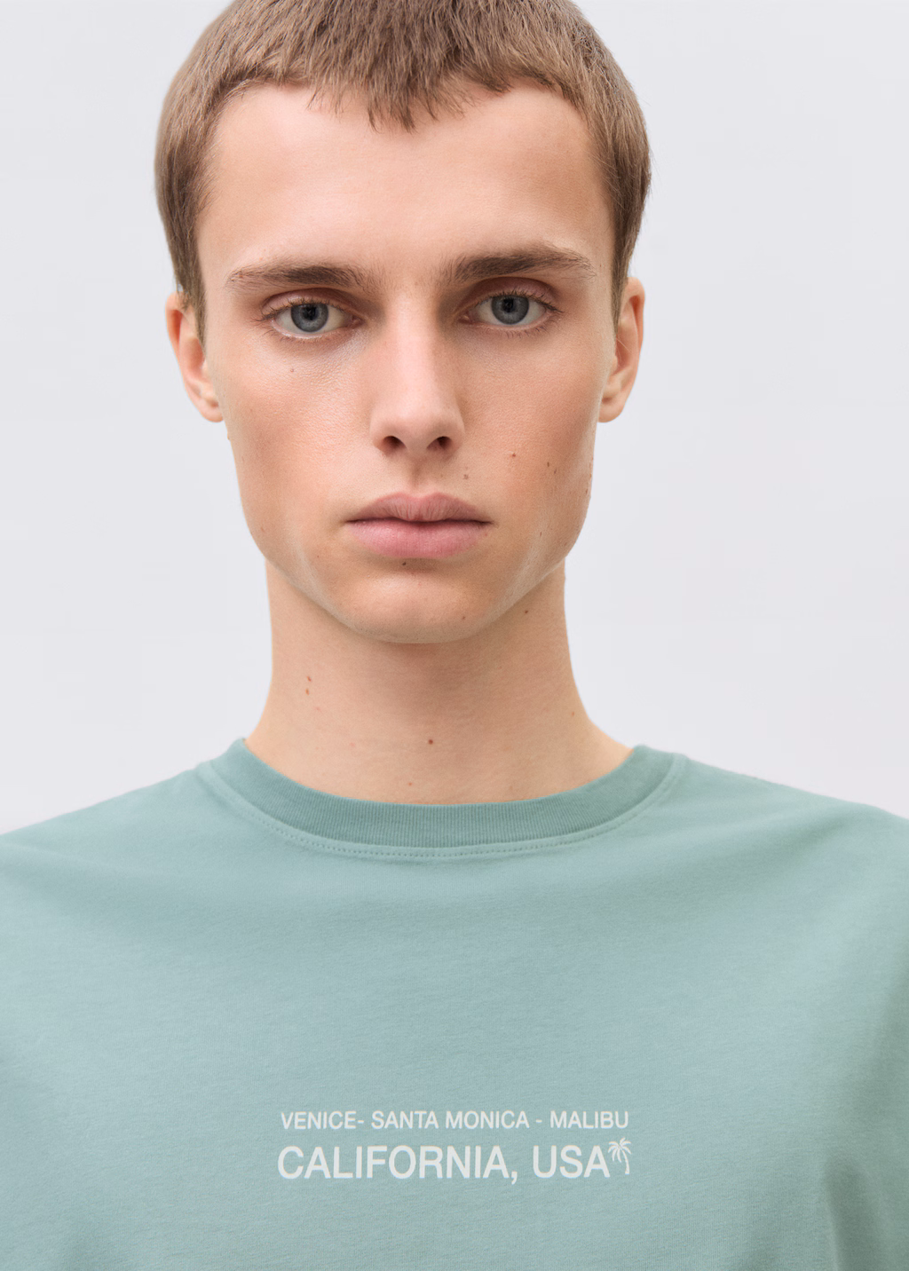 Message cotton T-shirt - Green