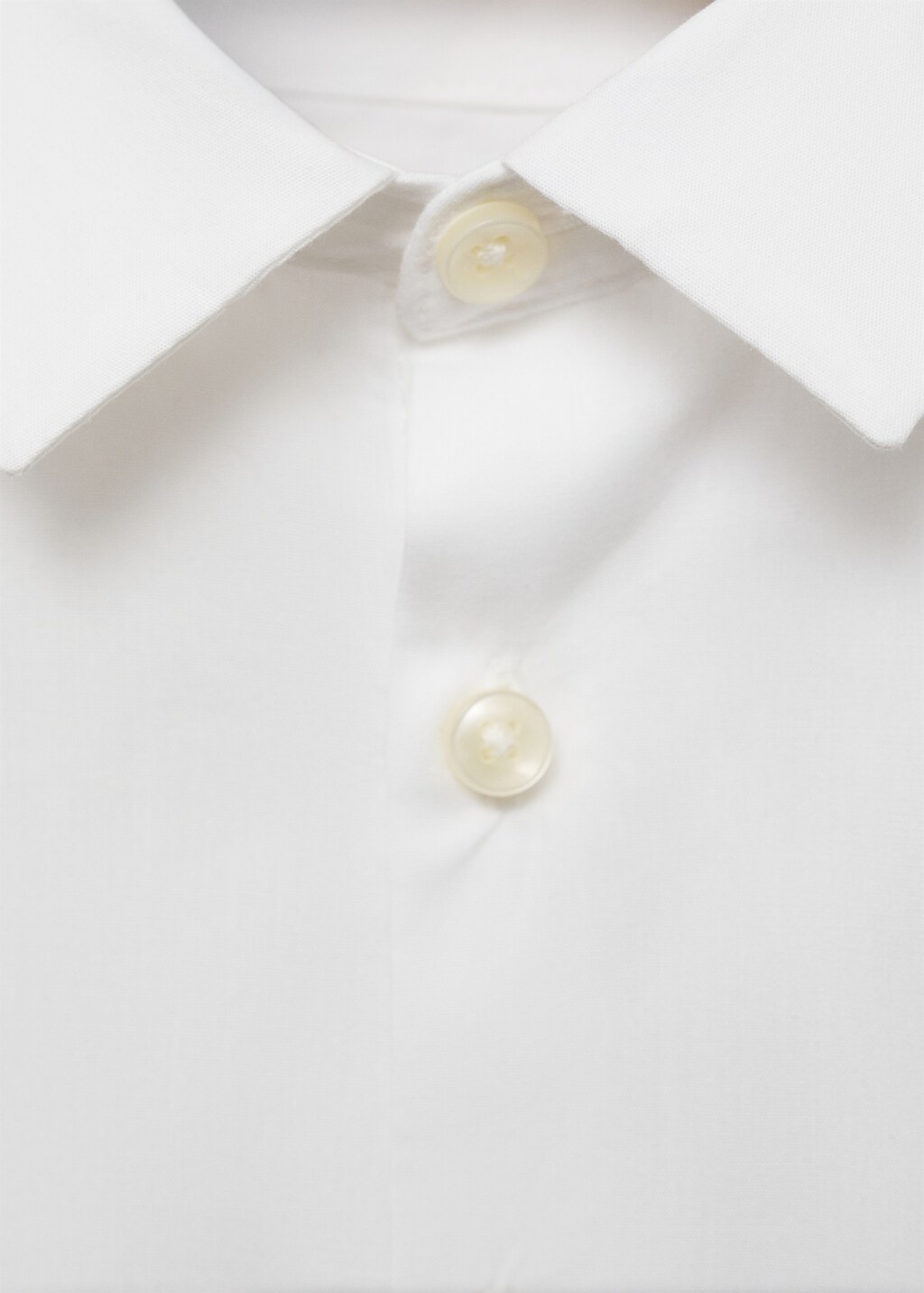 Cotton poplin shirt - White