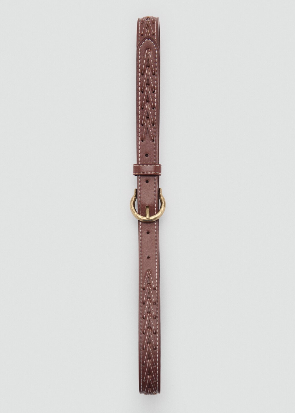 Braided belt - Brown