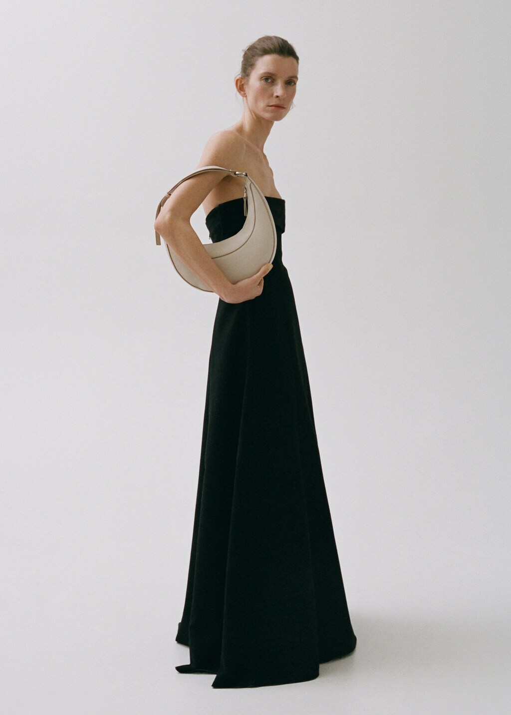 Oval shoulder bag - Medium Brown