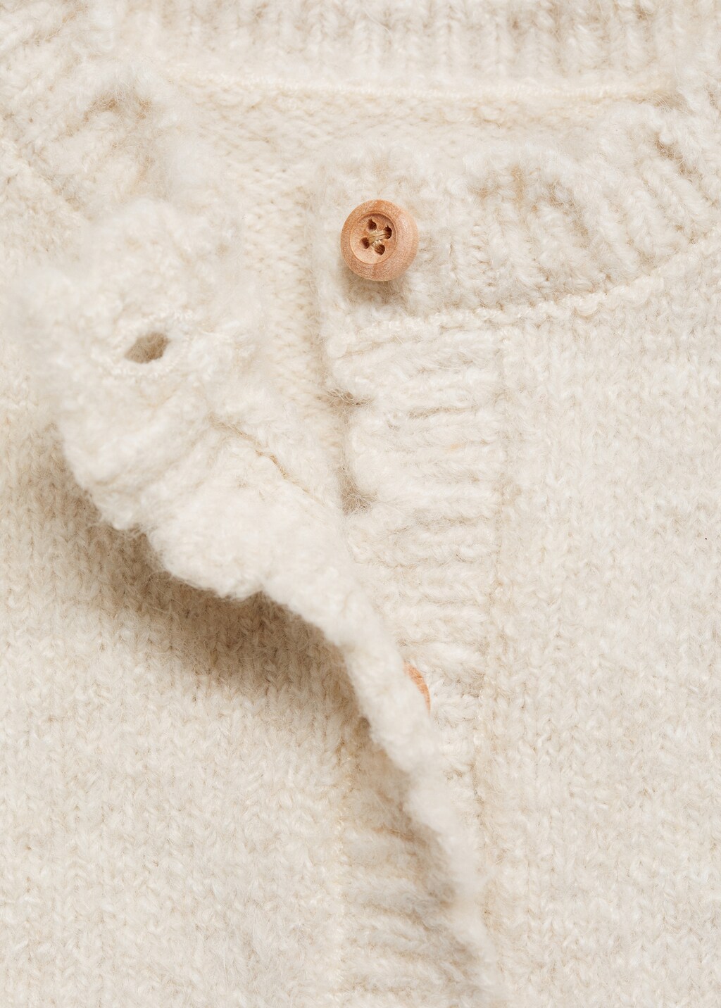 Knit cardigan - Ecru