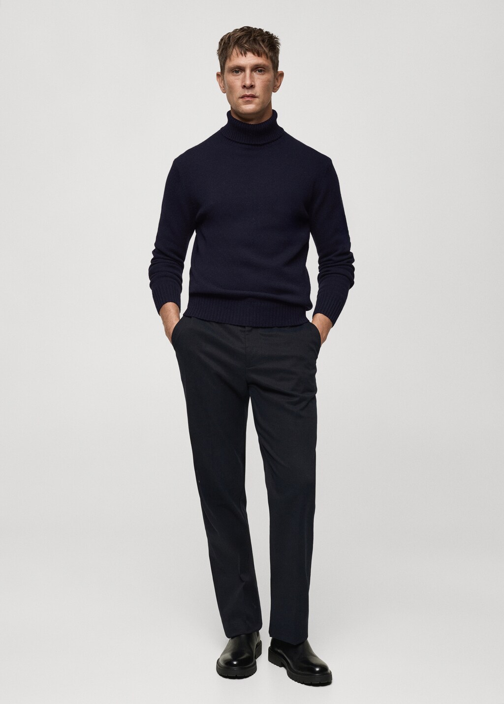 Knitted wool turtleneck sweater - Off White