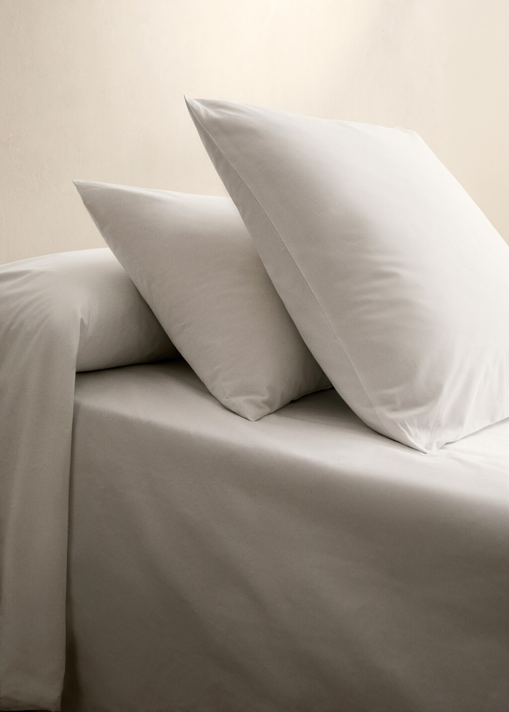 Cotton percale pillowcase, 50x75 cm - White