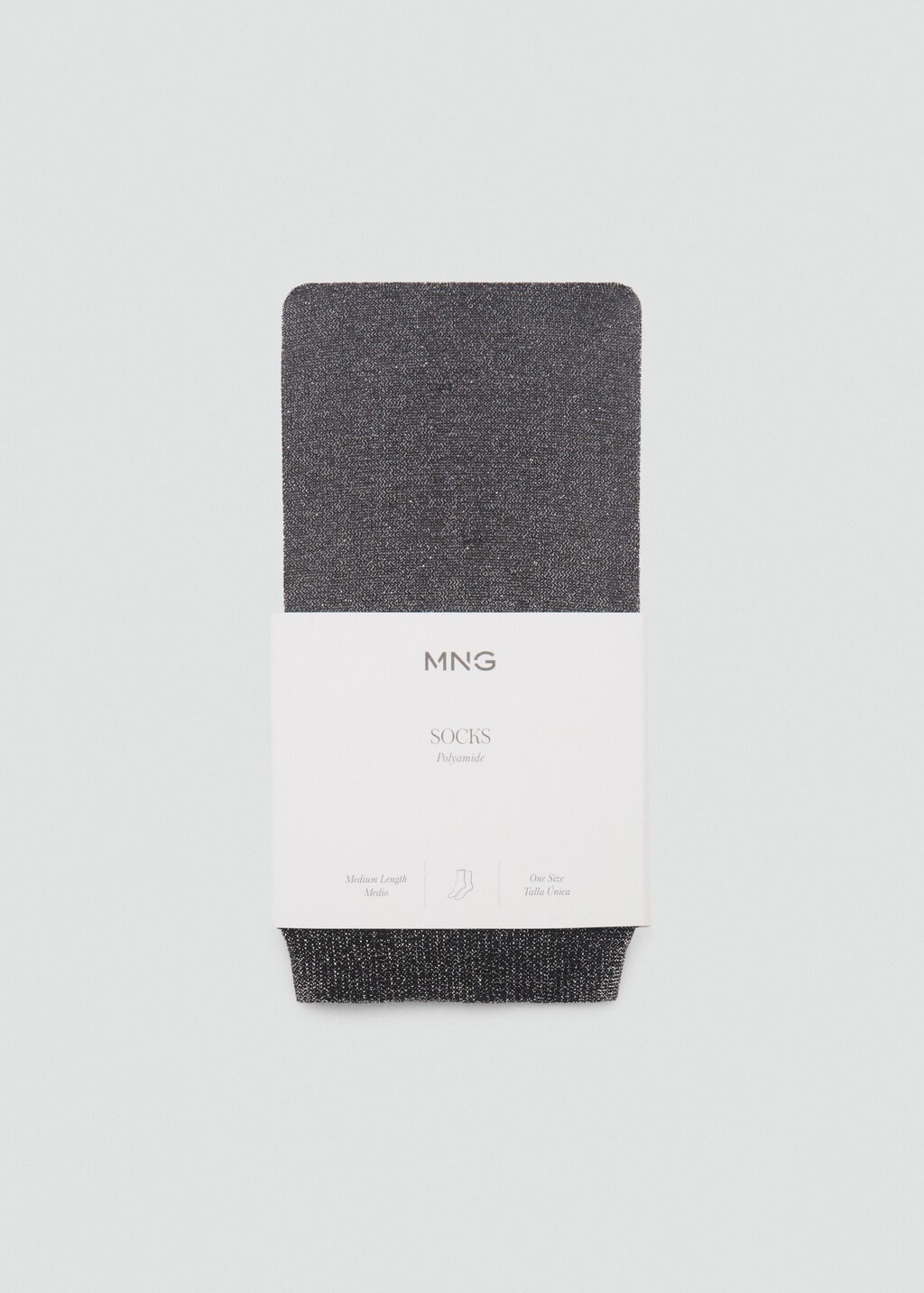 Lurex long socks - Silver