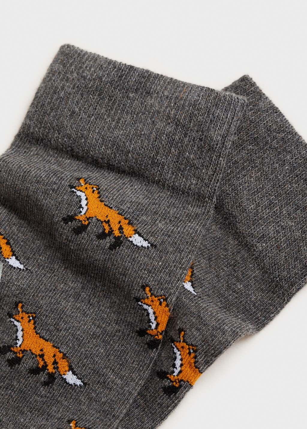 Animal print cotton socks - Grey