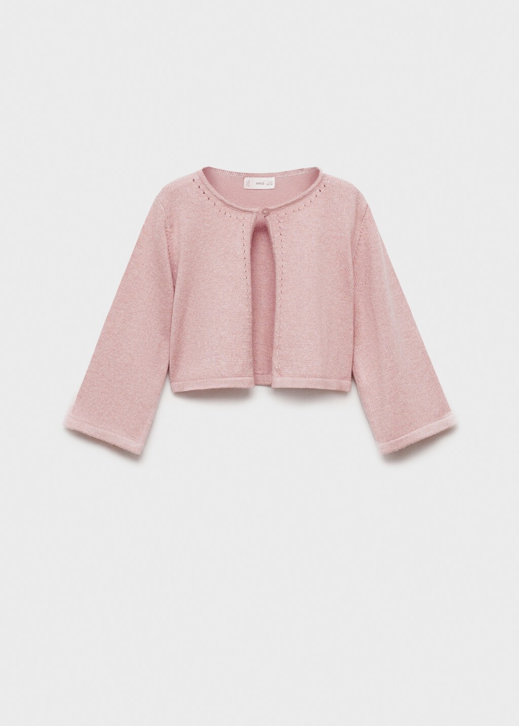 Openwork detail knit cardigan - Off White