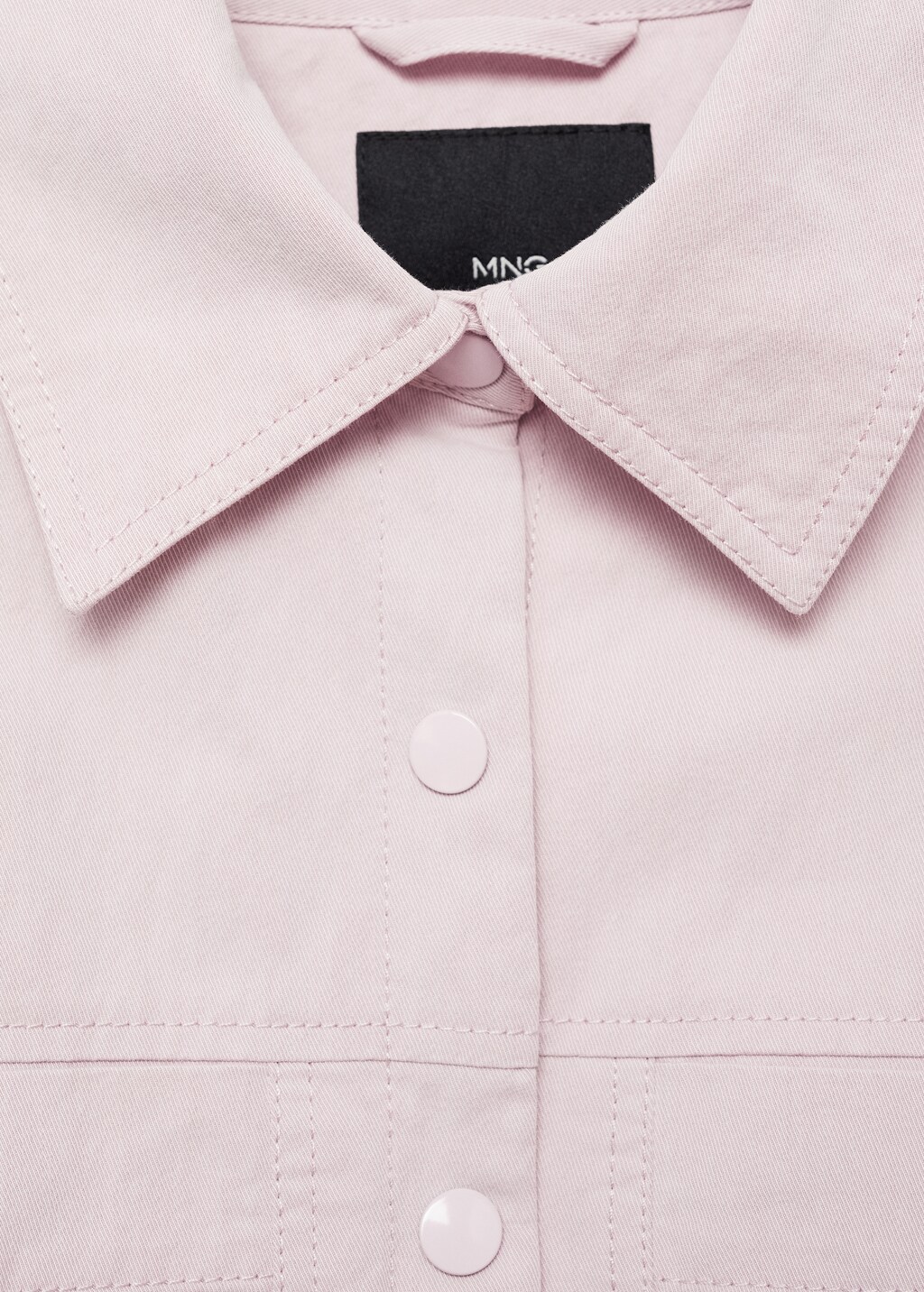 Gathered denim jacket - Lilac