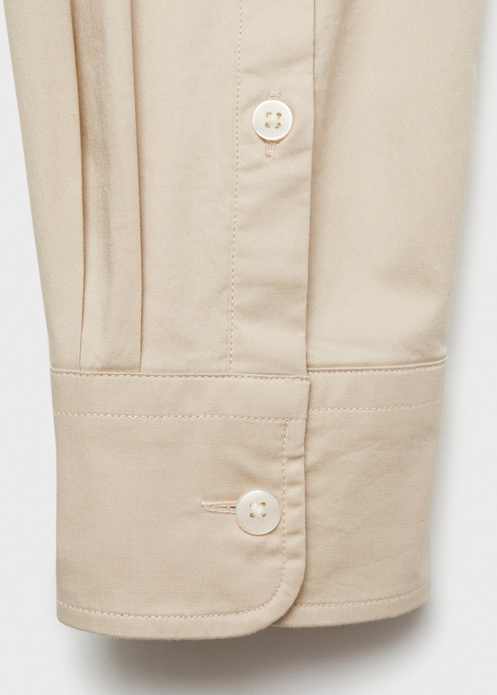 Regular fit cotton shirt - Khaki