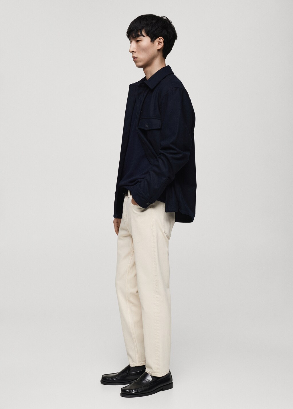 Ben tapered cropped jeans - Medium Brown