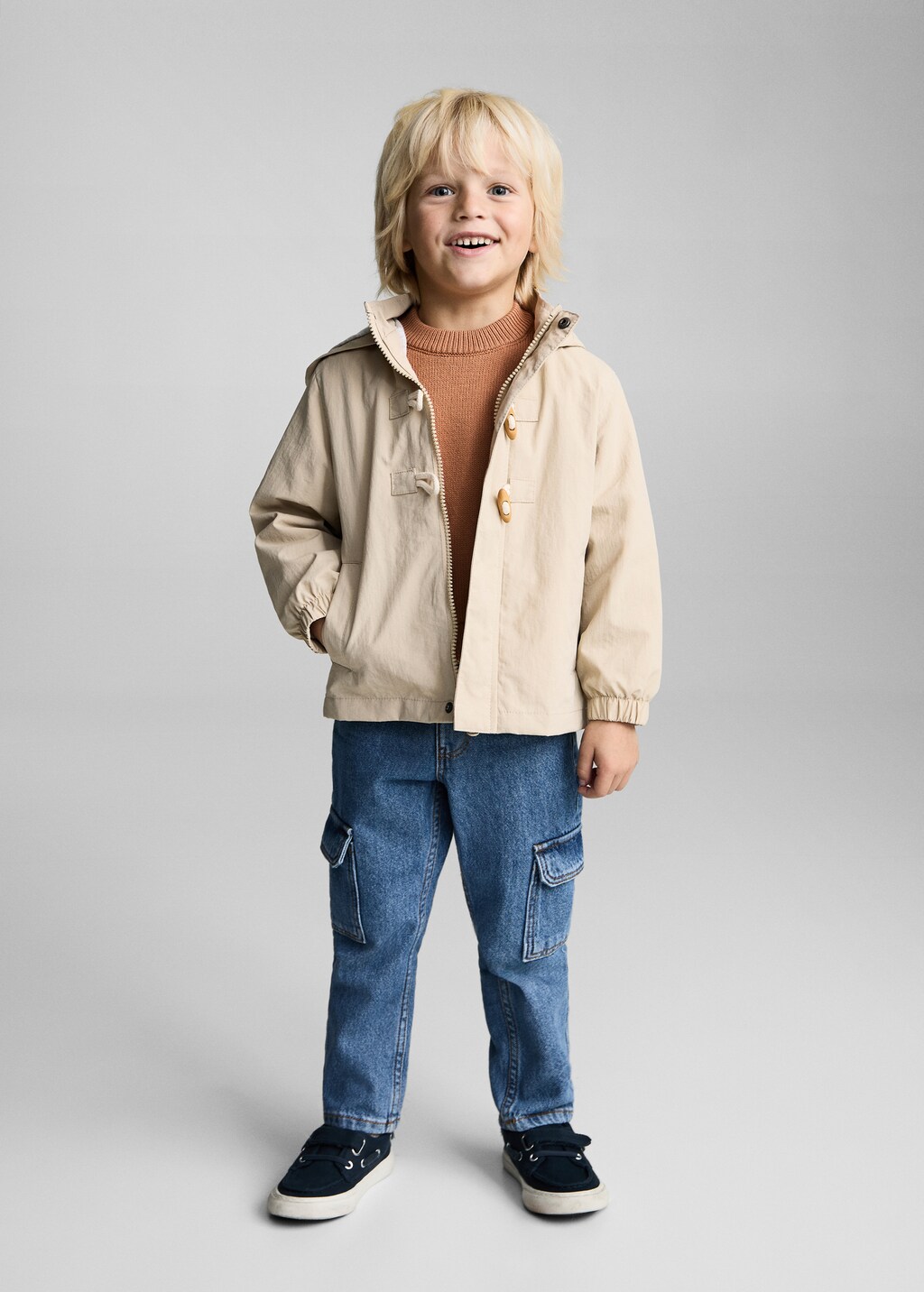 Knitted cotton sweater - Ecru