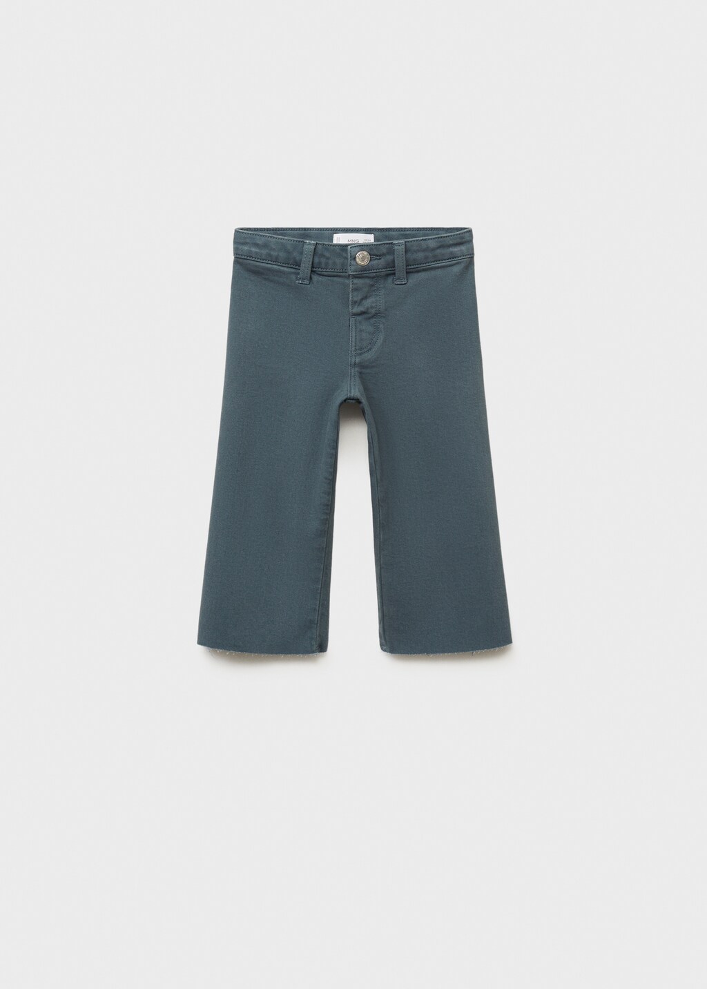 Seamless jeans with frayed hem - Sky Blue