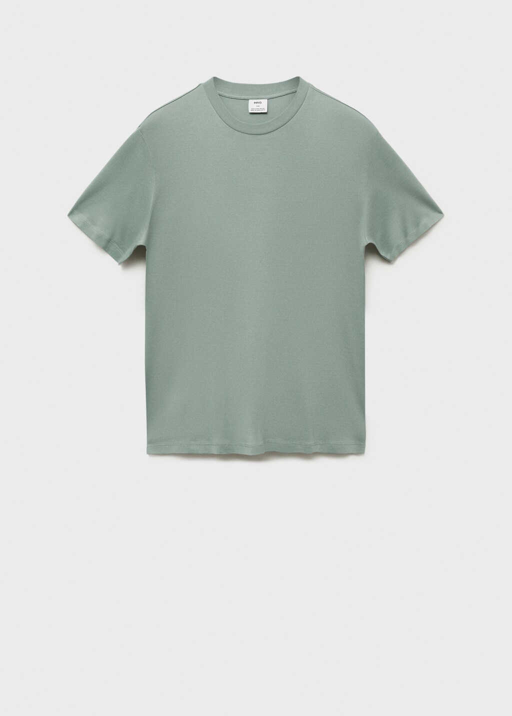 Slim fit mercerized cotton T-shirt - Dark Grey