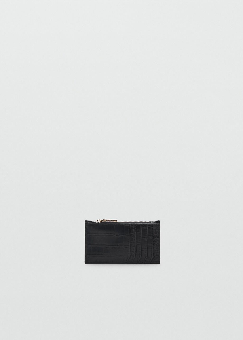 Coco leather effect card holder - Black