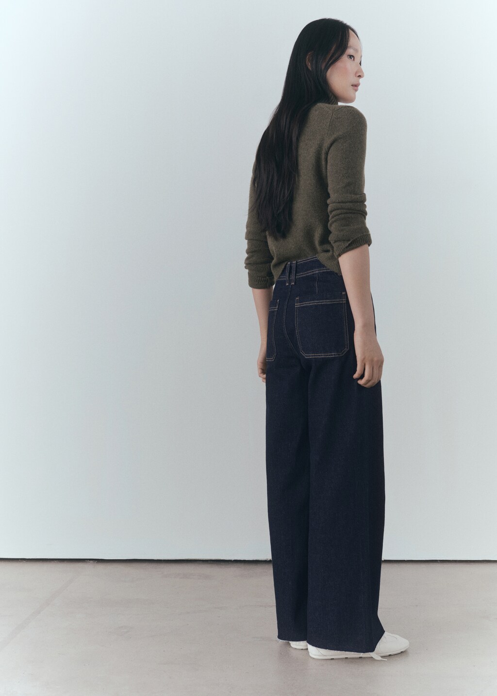 Catherin culotte high-rise jeans - Black denim