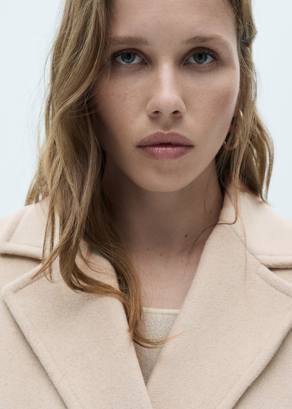 Double-breasted wool coat - Dark Navy