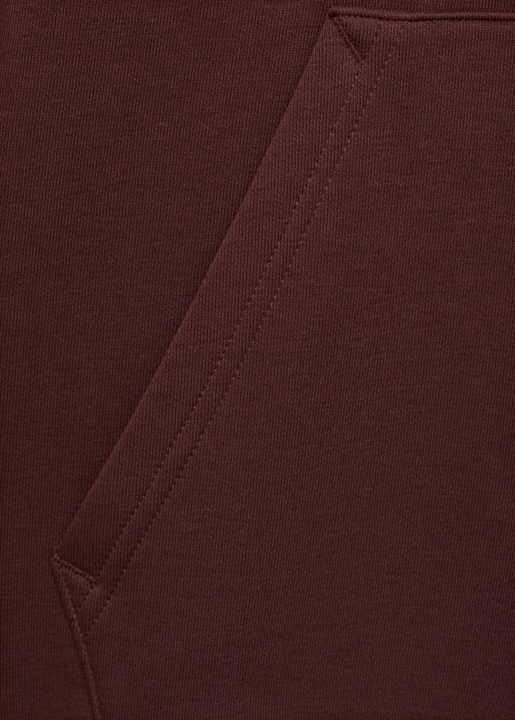 Printed cotton sweatshirt - Burgundy