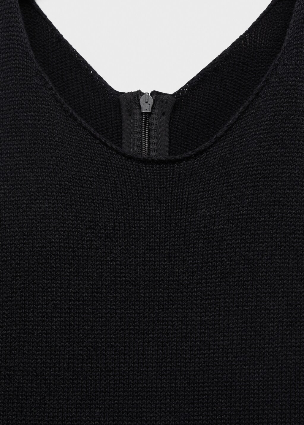 Combined-fabric jumpsuit with belt - Khaki