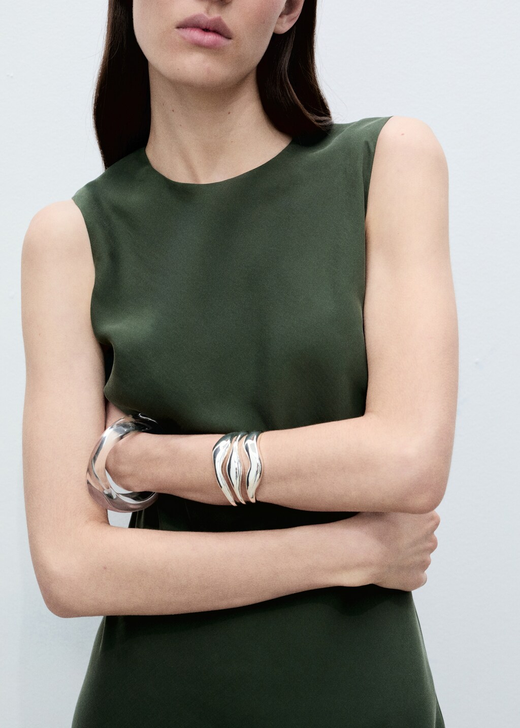 Shift midi dress - Green