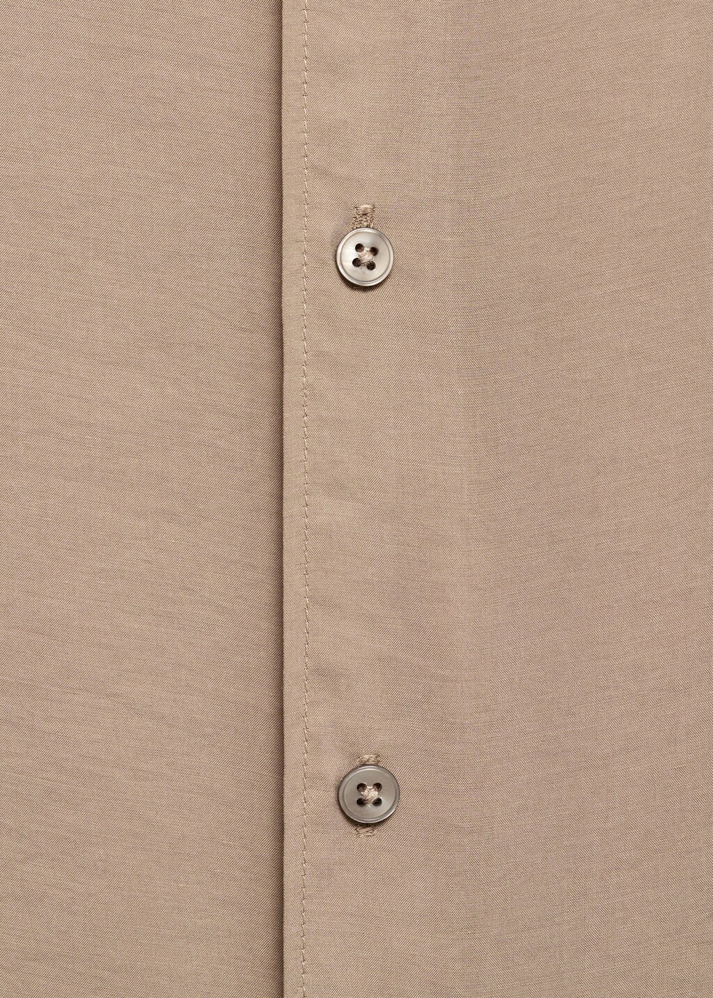 Regular fit tencel shirt - Medium Brown