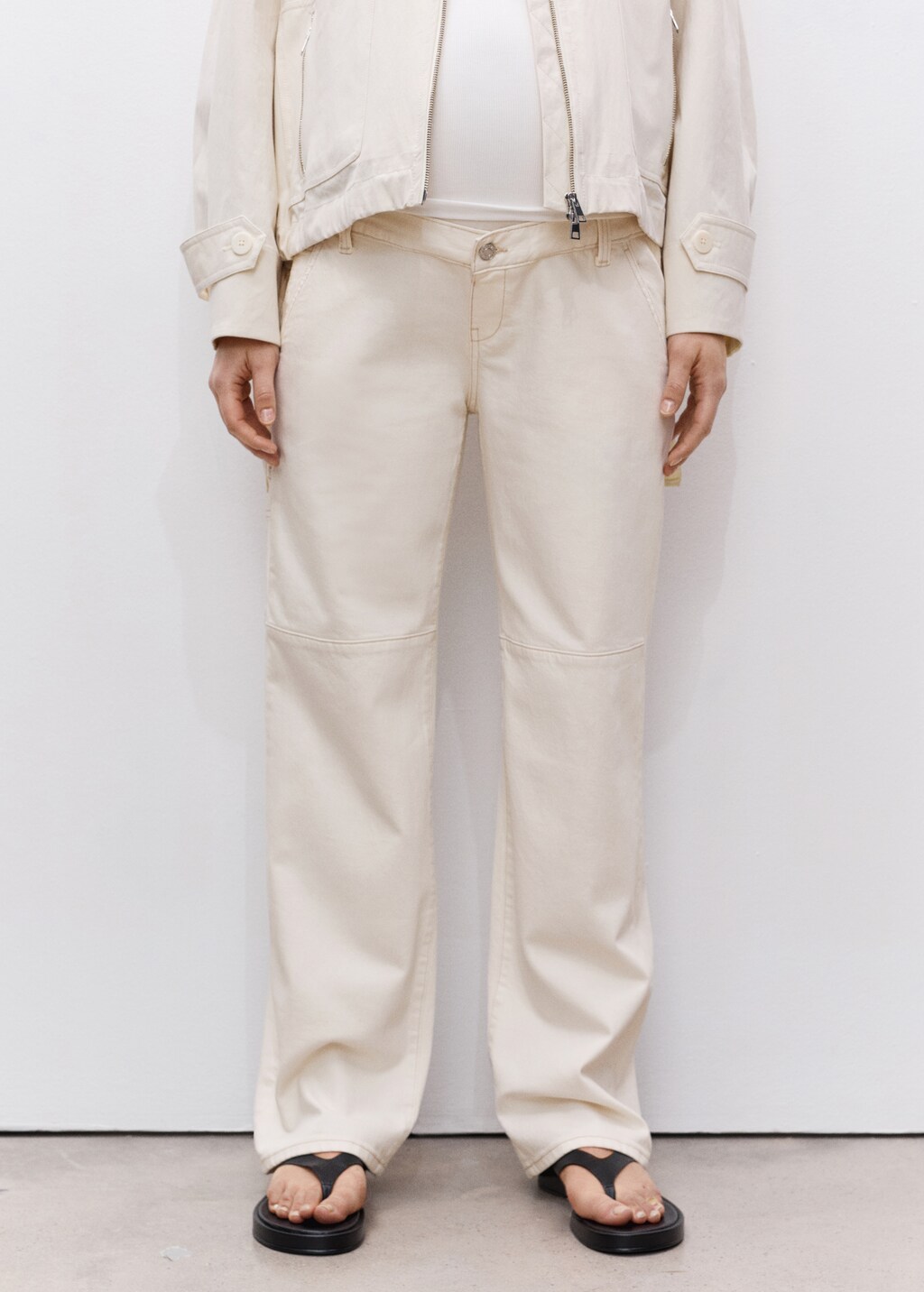 Maternity wideleg jeans - Off White