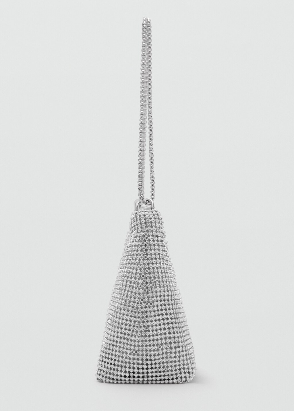 Double-handle crystal bag - Gold