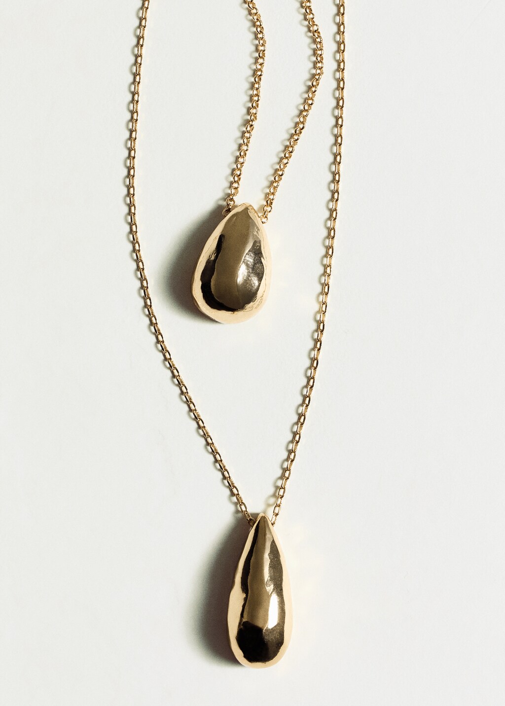 Double-drop pendant necklace - Gold